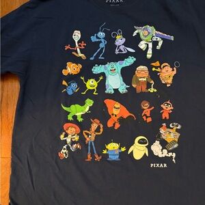 Pixar Navy Short Sleeve Tee featuring Iconic Characters